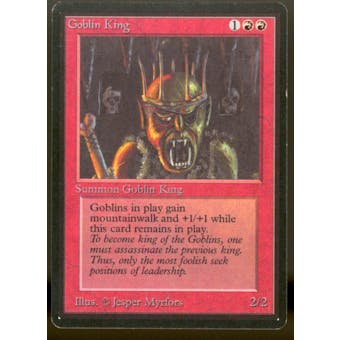 Magic the Gathering Beta Goblin King MODERATELY PLAYED (MP) *314