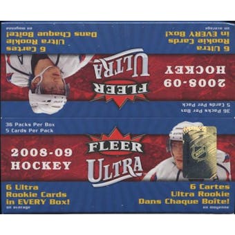 2008/09 Fleer Ultra Hockey 36-Pack Box