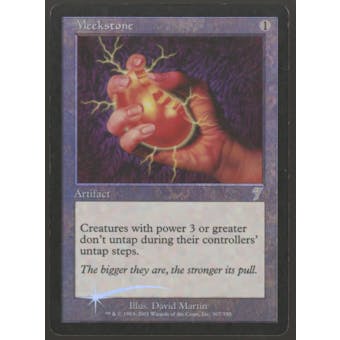 Magic the Gathering 7th Edition Seventh Ed FOIL Meekstone HEAVILY PLAYED (HP)