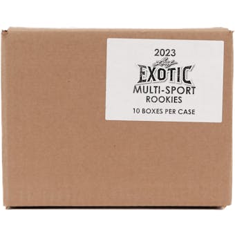 2023 Leaf Exotic Multisport Rookies Hobby 10-Box Case