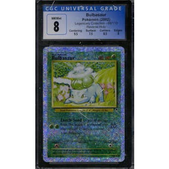 Pokemon Legendary Collection Reverse Holo Bulbasaur 68/110 CGC 8