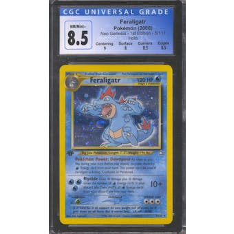 Pokemon Neo Genesis 1st Edition Feraligatr 5/111 CGC 8.5