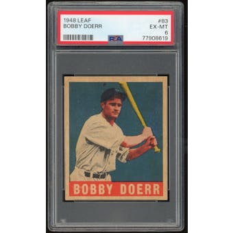 1948 Leaf #83 Bobby Doerr PSA 6 *8619 (Reed Buy)