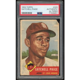 1953 Topps #220 Satchel Paige PSA AUTH ALTERED *8651 (Reed Buy)