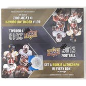 2013 Upper Deck Football Retail Box (Reed Buy)