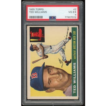 1955 Topps #2 Ted Williams PSA 4 *7012 (Reed Buy)
