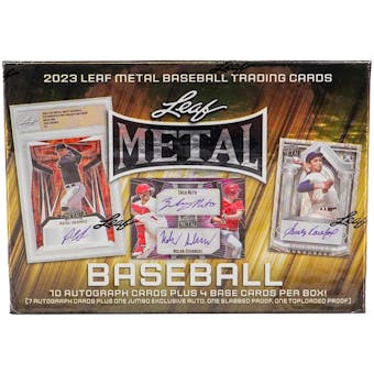 2023 Leaf Metal Baseball Hobby Jumbo Box