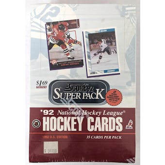 1992/93 Score Super Pack Hockey Jumbo Box (Reed Buy)