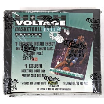 1995/96 Classic High Voltage Rookies Basketball Hobby Box (Reed Buy)