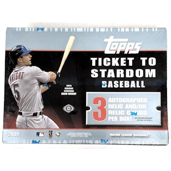 2009 Topps Ticket to Stardom Baseball Hobby Box (Reed Buy)