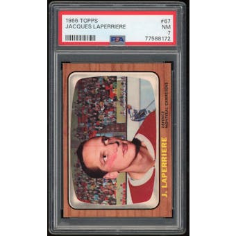 1966/67 Topps #67 Jacques LaPerriere PSA 7 *8172 (Reed Buy)