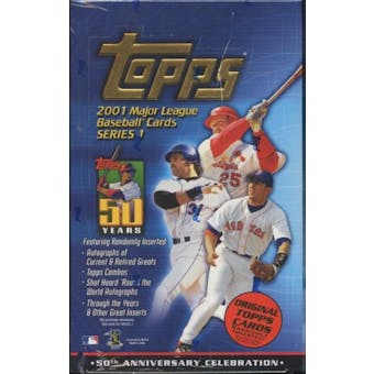 2001 Topps Series 1 Baseball 36 Pack Box
