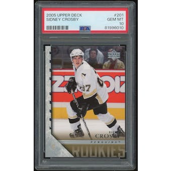 2005/06 Upper Deck #201 Sidney Crosby Young Guns RC PSA 10 *6010 (Reed Buy)