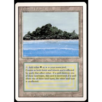 Magic the Gathering 3rd Ed Revised Tropical Island LIGHTLY PLAYED (LP) *781