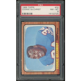 1966 Topps #32 Cookie Gilchrist PSA 8 *2725 (Reed Buy)