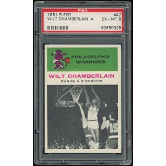1961/62 Fleer #47 Wilt Chamberlain IA PSA 6 *0328 (Reed Buy)