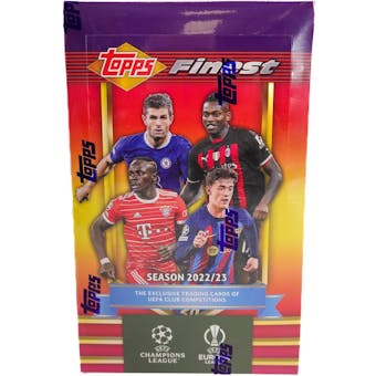 2022/23 Topps Finest Flashbacks UEFA Club Competitions Soccer Hobby Box