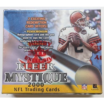 2000 Fleer Mystique Football Hobby Box (Reed Buy)