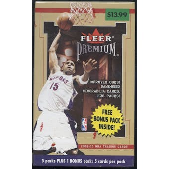 2002/03 Fleer Premium Basketball Blaster Box