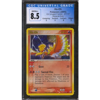 Pokemon EX Unseen Forces Ho-Oh 27/115 CGC 8.5