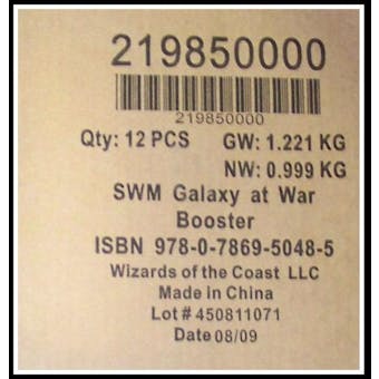 WOTC Star Wars Miniatures Galaxy at War Booster Case (12ct)