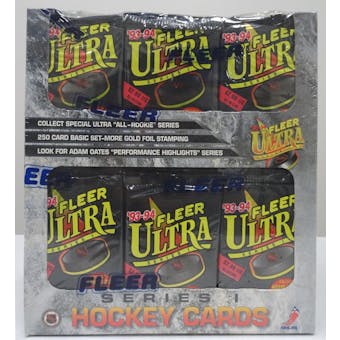 1993/94 Fleer Ultra Series 1 Hockey Jumbo Box (Reed Buy)