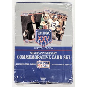 1991 Pro Set Super Bowl XXV Silver Anniversary Football Box (Reed Buy)