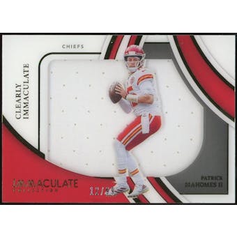 2022 Immaculate Collection Clearly Jerseys #CIJPMA Patrick Mahomes #/99 (Reed Buy)