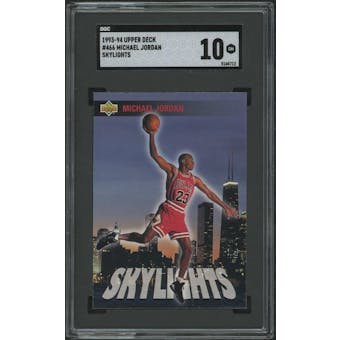 1993/94 Upper Deck Basketball #466 Michael Jordan Skylights SGC 10 (GM)