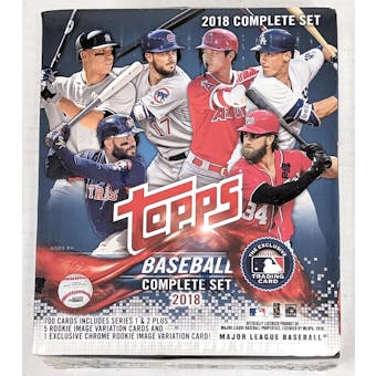 2018 Topps Baseball Complete Set Walmart Factory Break (Blue Box) (Reed Buy)