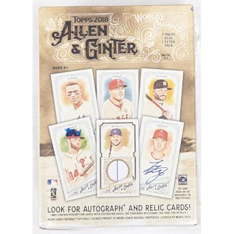 2018 Topps Allen & Ginter Baseball 8-Pack Blaster Box (Reed Buy)