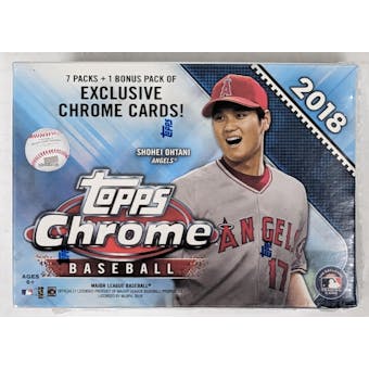 2018 Topps Chrome Baseball 8-Pack Blaster Box (Reed Buy)