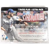 2015 Topps Stadium Club Baseball 8-Pack Blaster Box (Reed Buy)