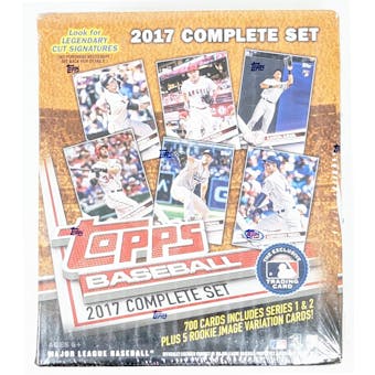 2017 Topps Baseball Factory Break Complete Set (Brown Box) (Reed Buy)