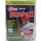 2019 Topps Heritage Baseball Blaster Box (Walmart Exclusive) (Reed Buy)