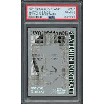 2021 Metal Universe Champions #PP15  Wayne Gretzky Platinum Portraits PSA 10 (GEM MT)