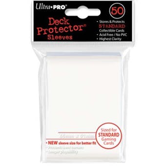 Ultra Pro White Deck Protectors 50 Count Pack