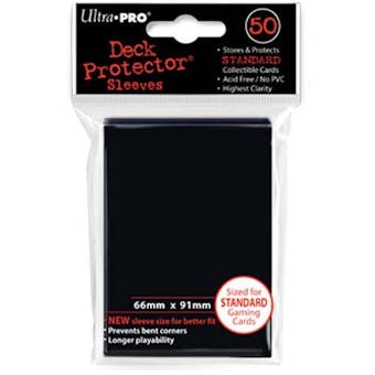 Ultra Pro Black Deck Protectors 50 Count Pack
