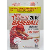 2016 Topps Heritage Baseball Hanger Box (Reed Buy)