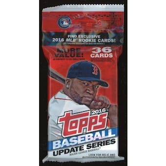 2016 Topps Update Baseball Hobby Jumbo Pack (Reed Buy)