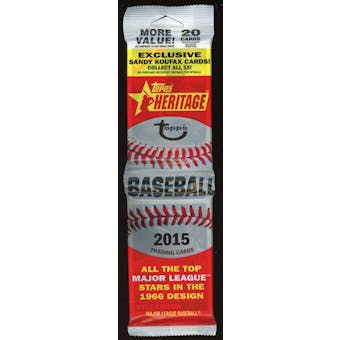 2015 Topps Heritage Baseball Rack Pack (Reed Buy)