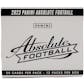 2023 Panini Absolute Football Jumbo Value 12-Pack 20-Box Case