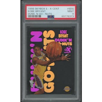 1998/99 SkyBox E-X Century Basketball #6DG Kobe Bryant Dunk 'N Go Nuts PSA 9 (MINT)