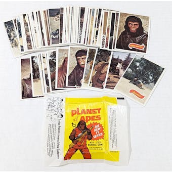1975 Topps Planet Of The Apes Complete Set (66) w/ Wrapper (EX-MT) (C) (Reed Buy)
