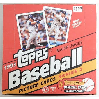 1993 Topps Series 2 Baseball Jumbo Box (Reed Buy)