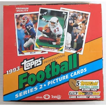 1993 Topps Series 2 Football Jumbo Box (Reed Buy)