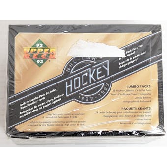 1992/93 Upper Deck Series 1 Hockey Jumbo Box (French) (Reed Buy)