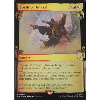 Magic the Gathering LOTR Commander Forth Eorlingas! Showcase Scrolls Foil Near Mint - NM