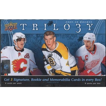 2009/10 Upper Deck Trilogy Hockey Hobby Box