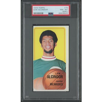 1970/71 Topps Basketball #75 Lew Alcindor PSA 8 (NM-MT) (MC)